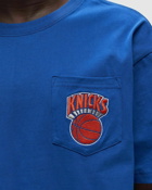 Mitchell & Ness Nba Premium Pocket Tee New York Knicks Blue - Mens - Shortsleeves/Team Tees