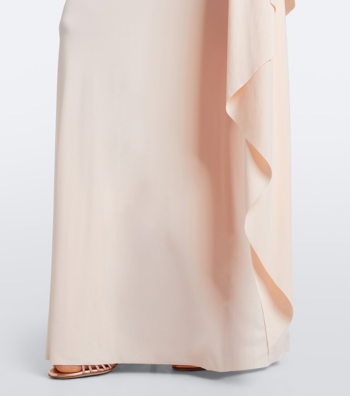 De La Vali Perisa draped caped jersey maxi dress