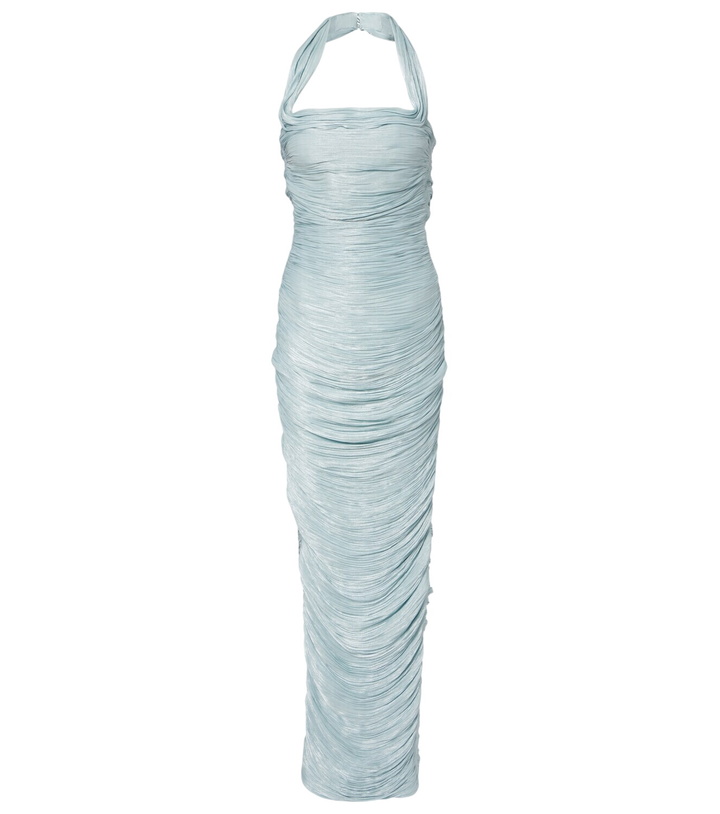Photo: Marmar Halim Pleated crêpe corset gown