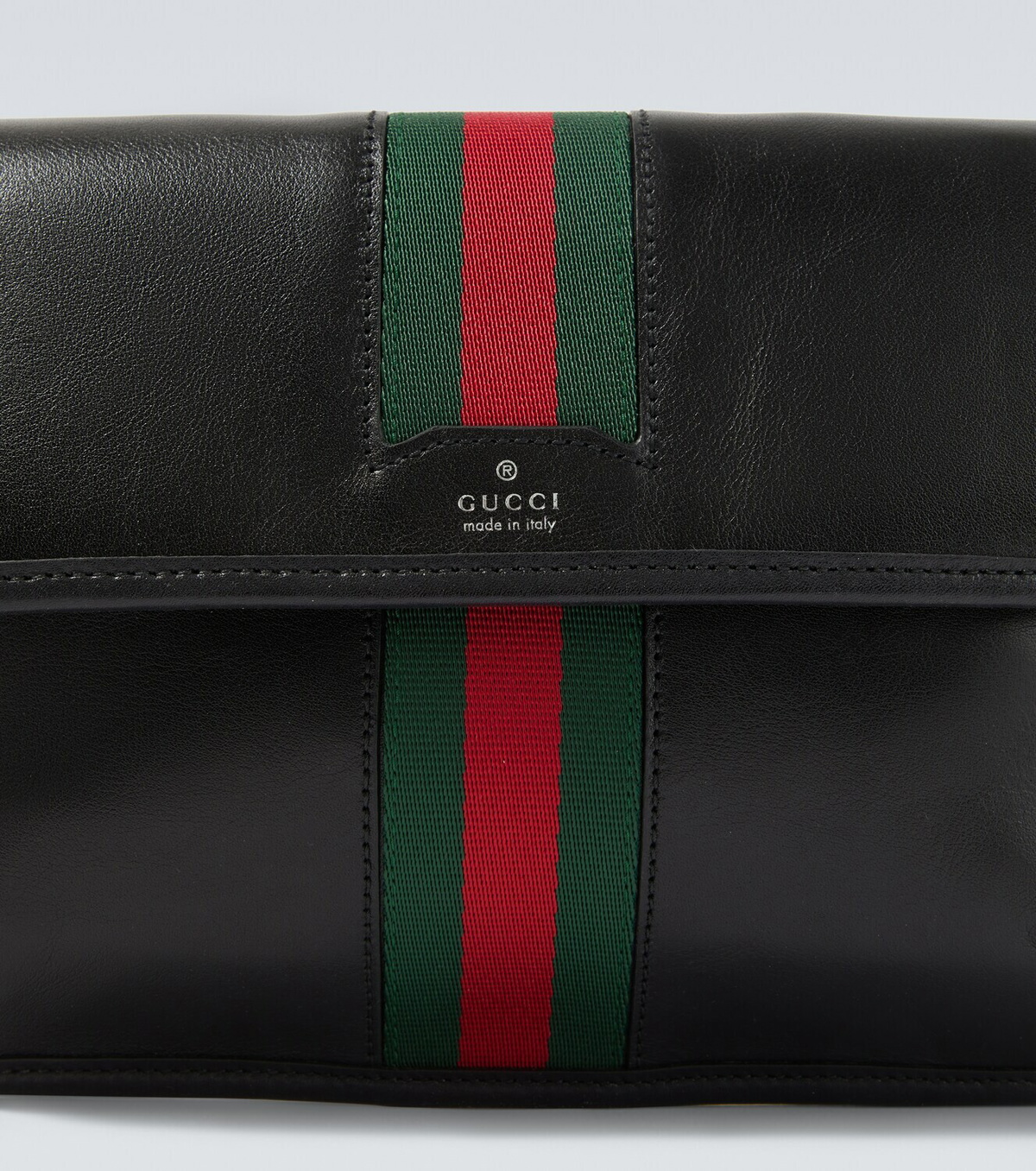 Gucci Web Trademark Small leather belt bag