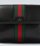 Gucci Web Trademark Small leather belt bag