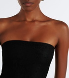 Retrofête Jeanette lace strapless gown