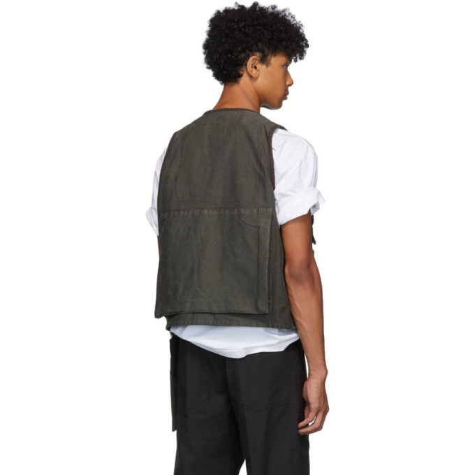 Visvim Black Pilar Fisherman Vest Visvim