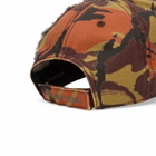 Martine Rose Women's Collage Cap in Orange Camo 