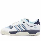 Adidas Men's Rivalry Low 86 Sneakers in White/Clear Blue