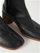 Maison Margiela - Tabi Split-Toe Textured-Leather Boots - Black