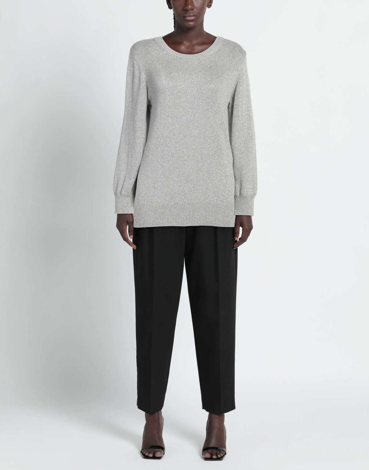 Manila Grace Womens Sweater in Silver