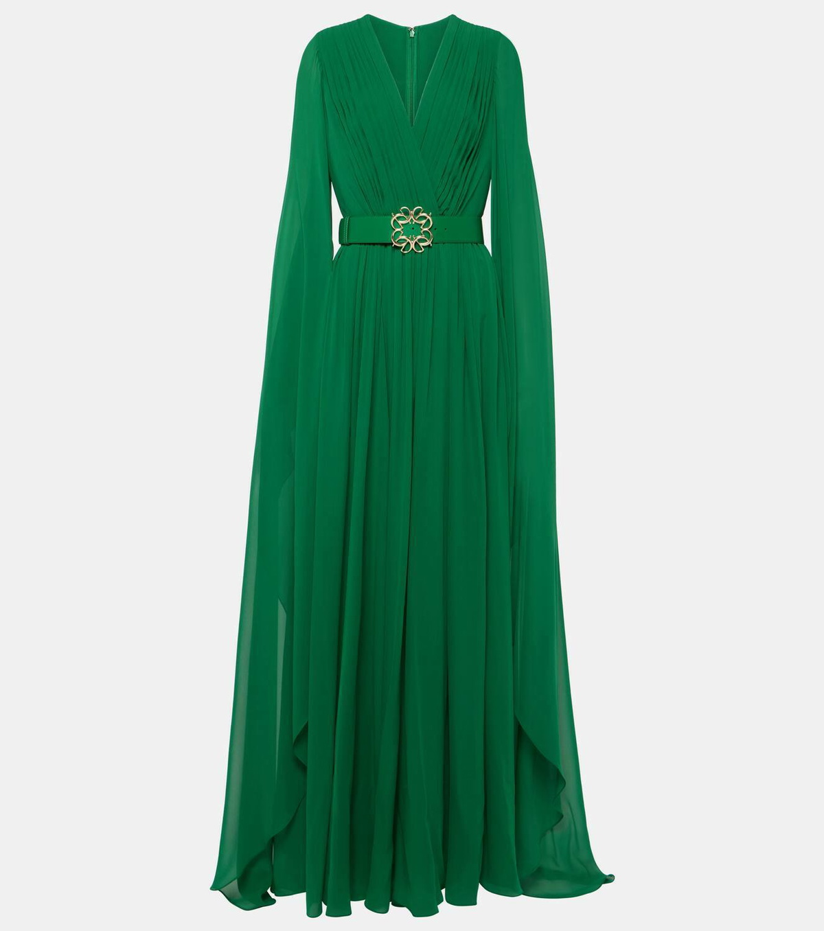 ELIE SAAB SK130NS25GA002PALMSHADE 関税送料込 Elie Saab Maxi Dress, Size 40 FR