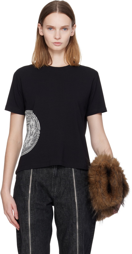 Photo: Jean Paul Gaultier Black 'The Laurel Stamped' Baby T-shirt