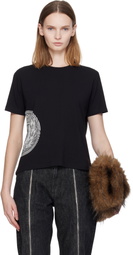 Jean Paul Gaultier Black 'The Laurel Stamped' Baby T-shirt