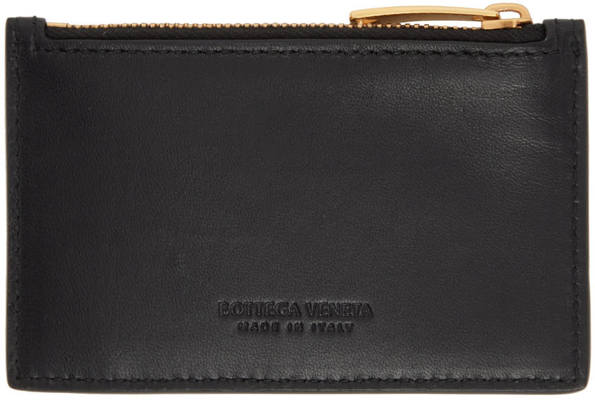 Bottega Veneta Black Zipped Card Holder Bottega Veneta