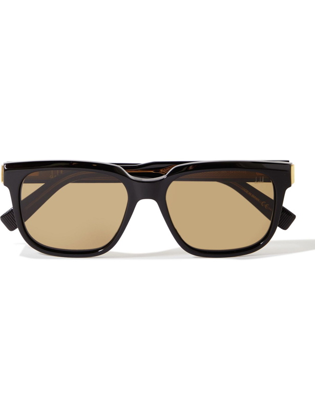 Photo: DUNHILL - Square-Frame Acetate and Gold-Tone Sunglasses