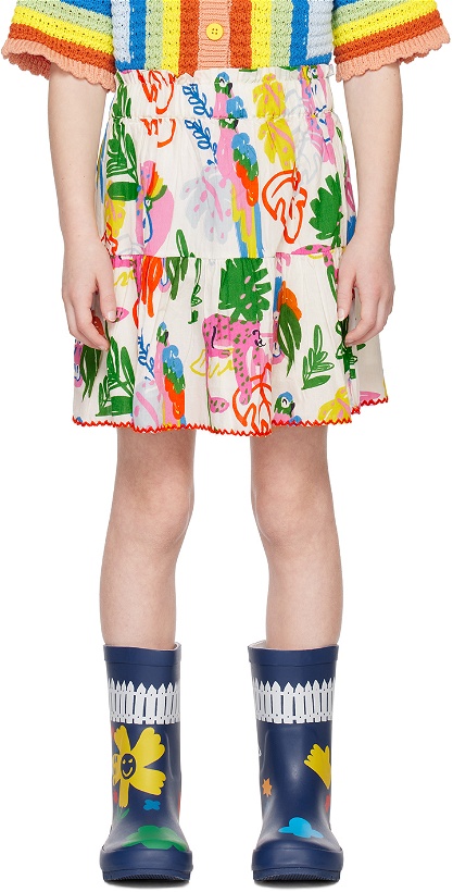 Photo: Stella McCartney Kid White Jungle Skirt