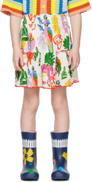 Stella McCartney Kid White Jungle Skirt