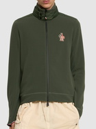 MONCLER GRENOBLE Logo Stretch Tech Zip-up Cardigan