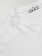 Stone Island - Logo-Appliquéd Cotton-Jersey T-Shirt - White