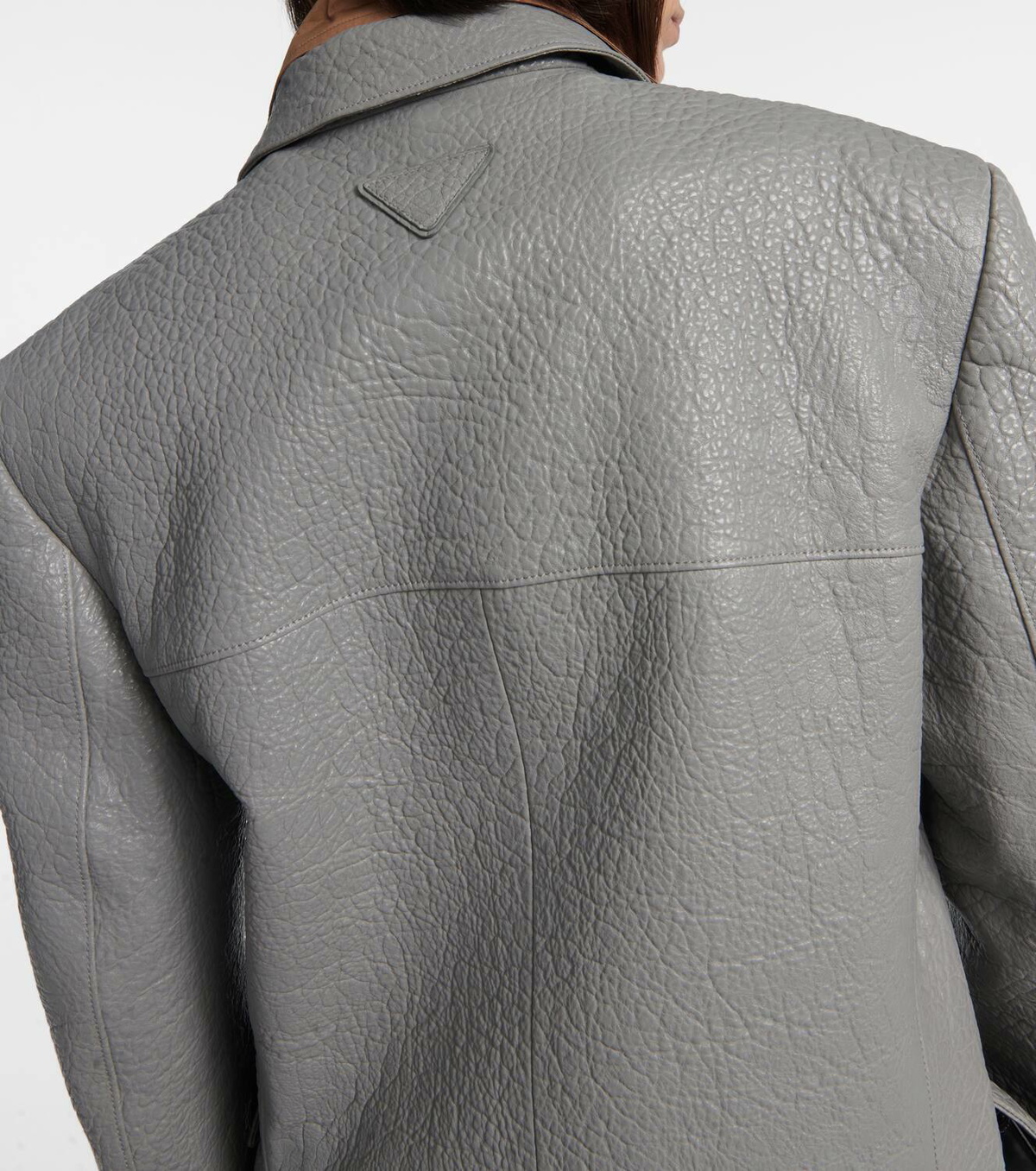 Prada Oversized leather jacket