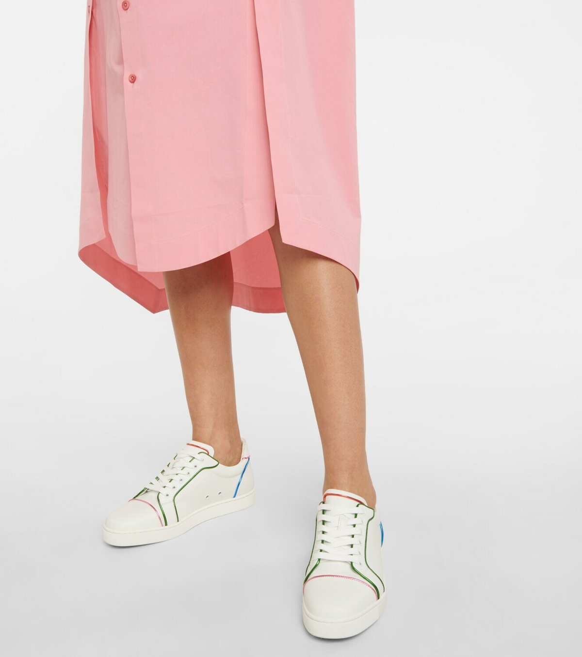 Christian Louboutin, Vieira 2 orlato pink suede sneakers