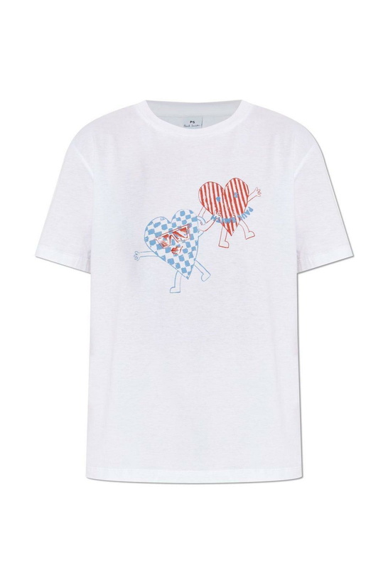 Photo: Paul Smith Heart Printed Crewneck T-shirt