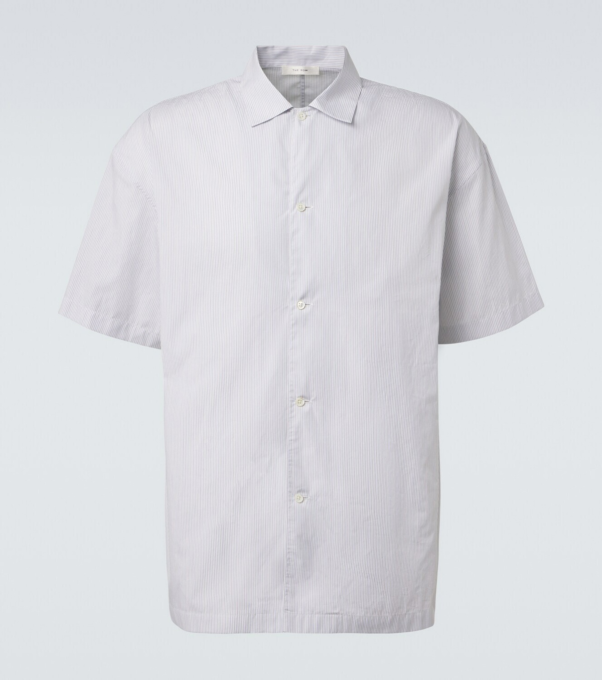 The Row Palone striped cotton shirt