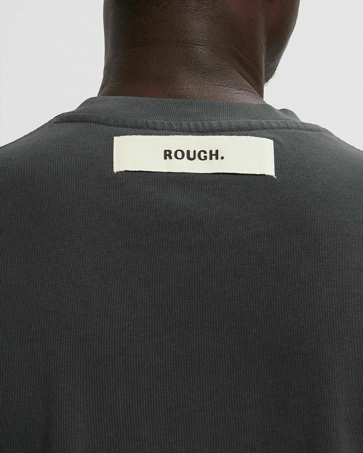 Rough. SIGNATURE T-SHIRT Black Mens Shortsleefe