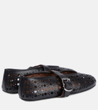 Alaïa Vienne leather ballet flats