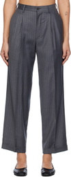 Carter Young Gray Pleated Trousers