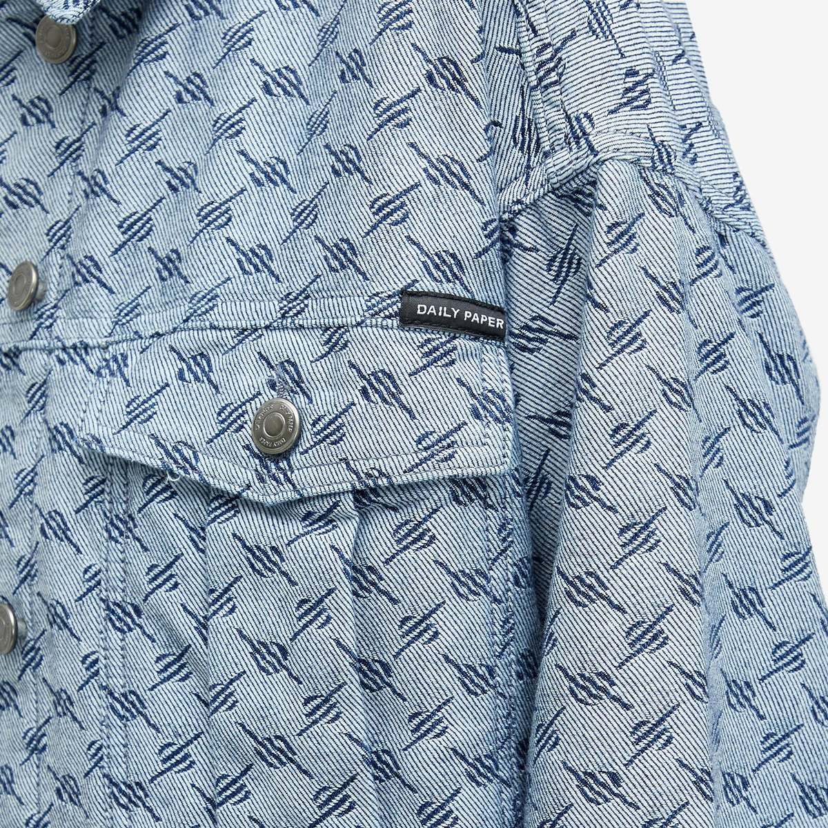 Daily Paper Women's Avery Denim Jacket in White/Blue