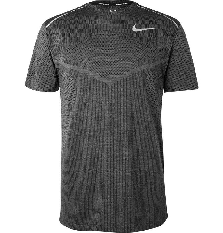 Photo: Nike Running - Ultra TechKnit Running T-Shirt - Men - Charcoal