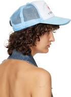 HOLLYWOOD GIFTS SSENSE Exclusive Blue & White 'I Love Real Life' Cap