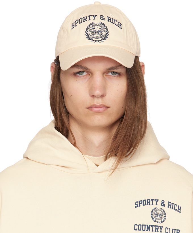 Photo: Sporty & Rich Off-White Varsity Crest Cap