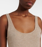 The Row Nareen knitted cashmere maxi dress