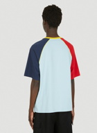 Colour Block Boxy T-Shirt in Light Blue