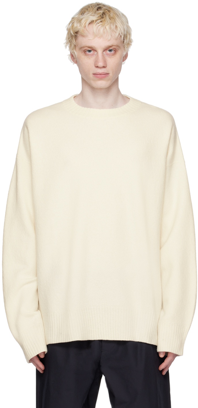 Jil Sander Off-White Brushed Sweater Jil Sander