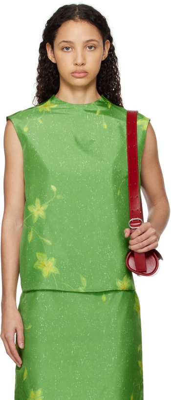 Photo: AO Yes Green Layered Print Top