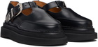 Toga Pulla Black T-Bar Mary Jane Loafers