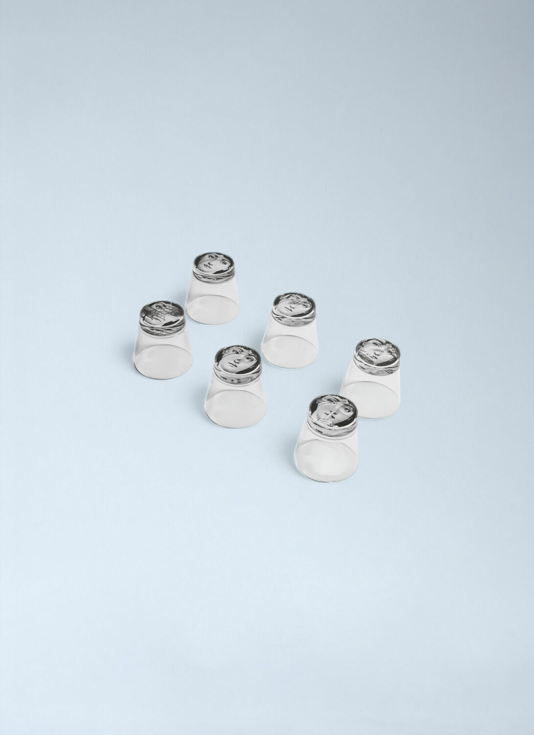 Fornasetti Set of Six Tema e Variazioni Glasses