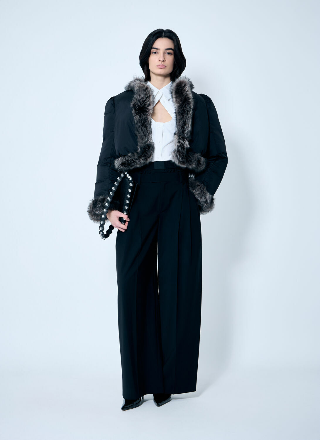 Alexander Wang Pleated Pants With Boxer Waistband
