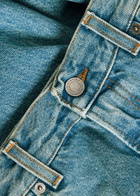 Haikure Korea Straight-leg Jeans Blue