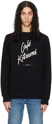 Maison Kitsuné Black 'Café Kitsuné' Sweatshirt