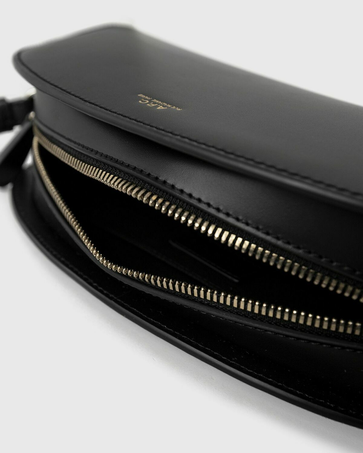 A.P.C. DEMI-LUNE SHOULDER HANDBAG Black Women
