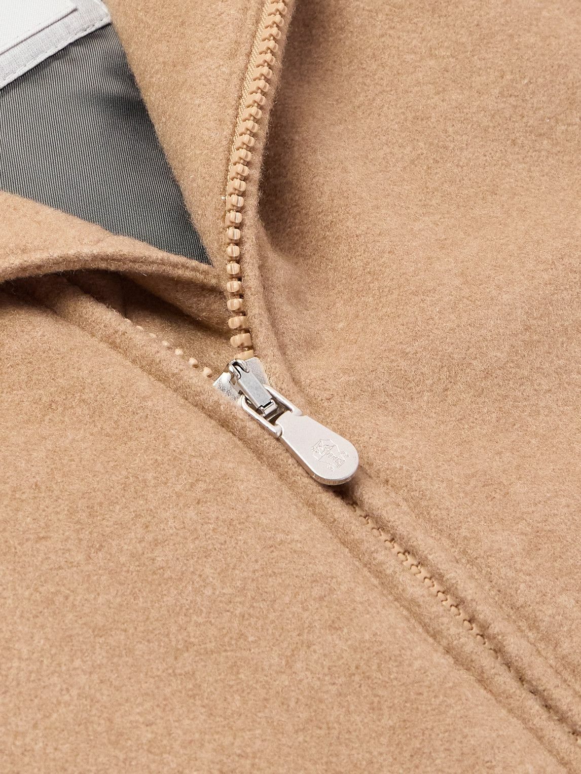 Brunello Cucinelli - Faux Shearling-Trimmed Cashmere Bomber Jacket - Neutrals