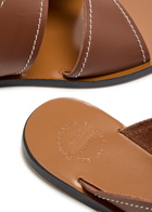 Atp Atelier Allai Leather Sliders Brown