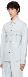 AFTER PRAY Blue Safari Pocket Denim Jacket