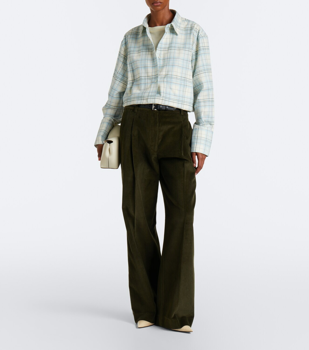 Róhe Checked cotton shirt