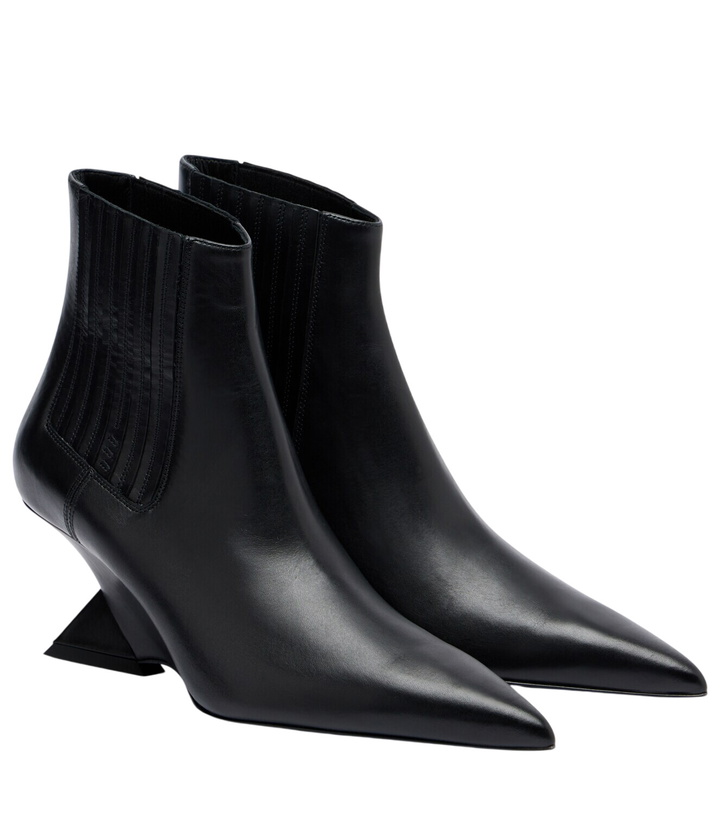 Photo: The Attico Cheope leather ankle boots