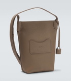 Loro Piana Bale leather phone pouch