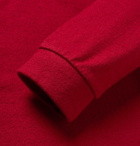 nonnative - Contrast-Trimmed Wool-Felt Polo Shirt - Men - Red