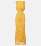 Simkhai Lyla crochet floral cotton maxi dress