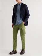 MAN 1924 - Tomi Tapered Cotton-Blend Twill Cargo Trousers - Green